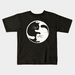 Cat Yin Yang Kids T-Shirt